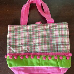 Pink and Green Plaid Small Tote Frugal Frou Frou